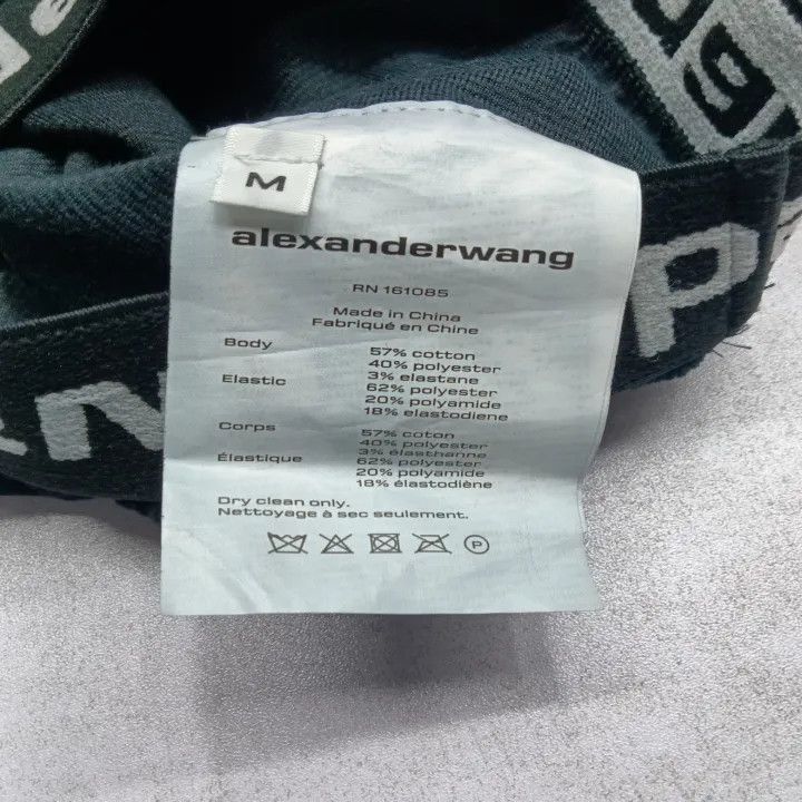Alexander Wang Alexander Wang Black Cropped Hoodie with Logo - Size M / US 6-8 / IT 42-44 - 4 Thumbnail