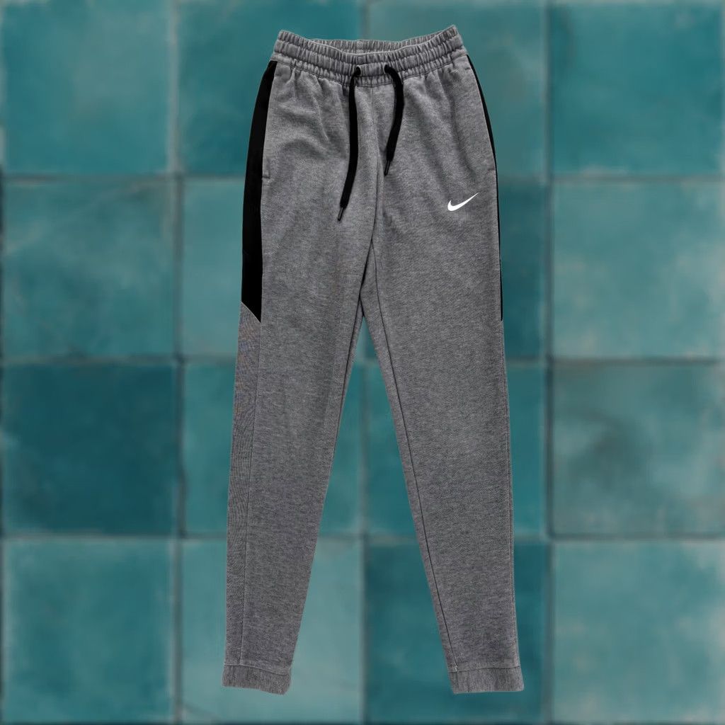 Nike Nike Dri-Fit Pants Mens XS Gray French Terry Joggers Slim Tapered Pockets Zip Pocket Athletic Gym Running Jogging Size US 27 - 1 Thumbnail