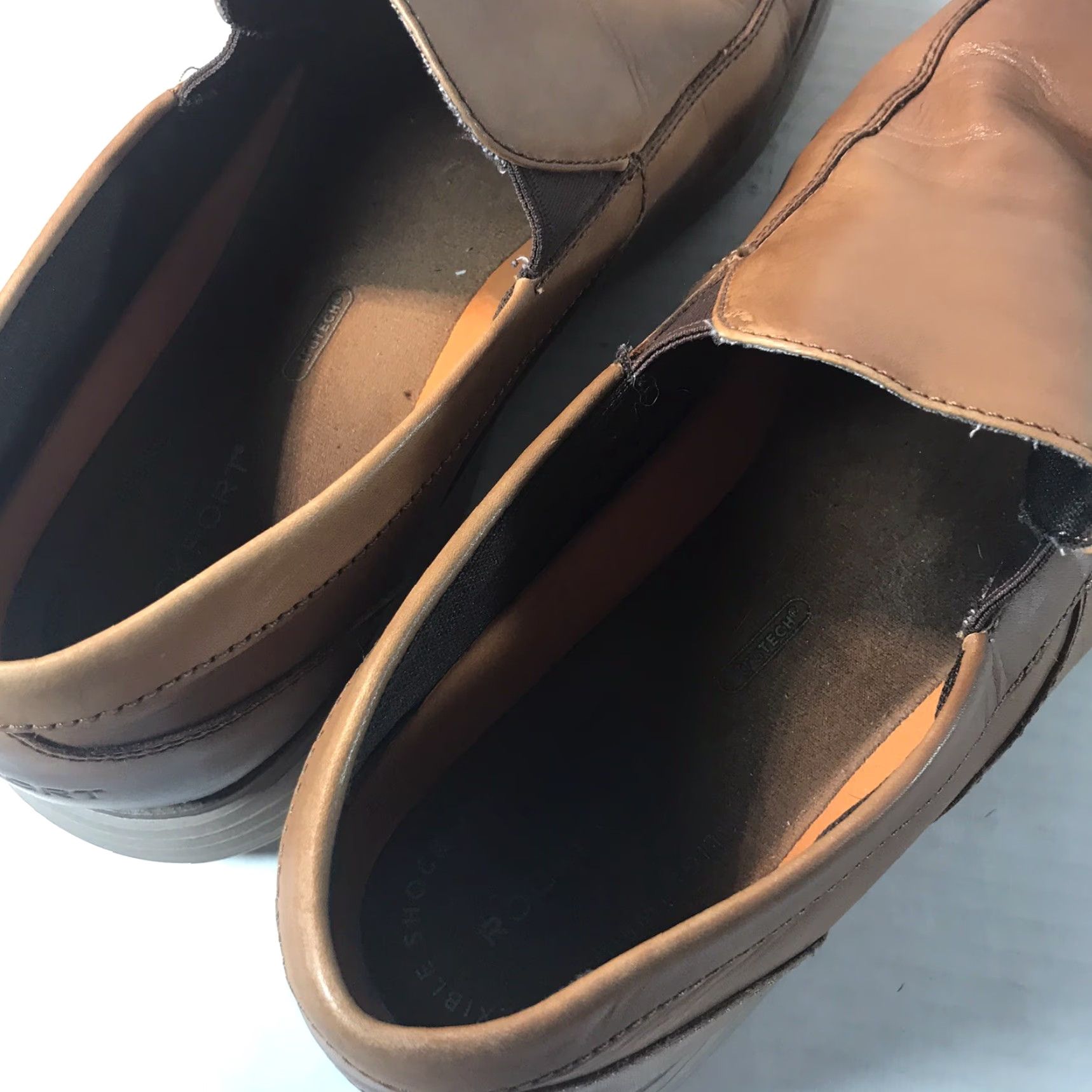 Rockport VINTAGE Rockport Leather Loafers Women's Light Brown Casual Flats Size 10 Size US 10 / IT 40 - 6 Thumbnail