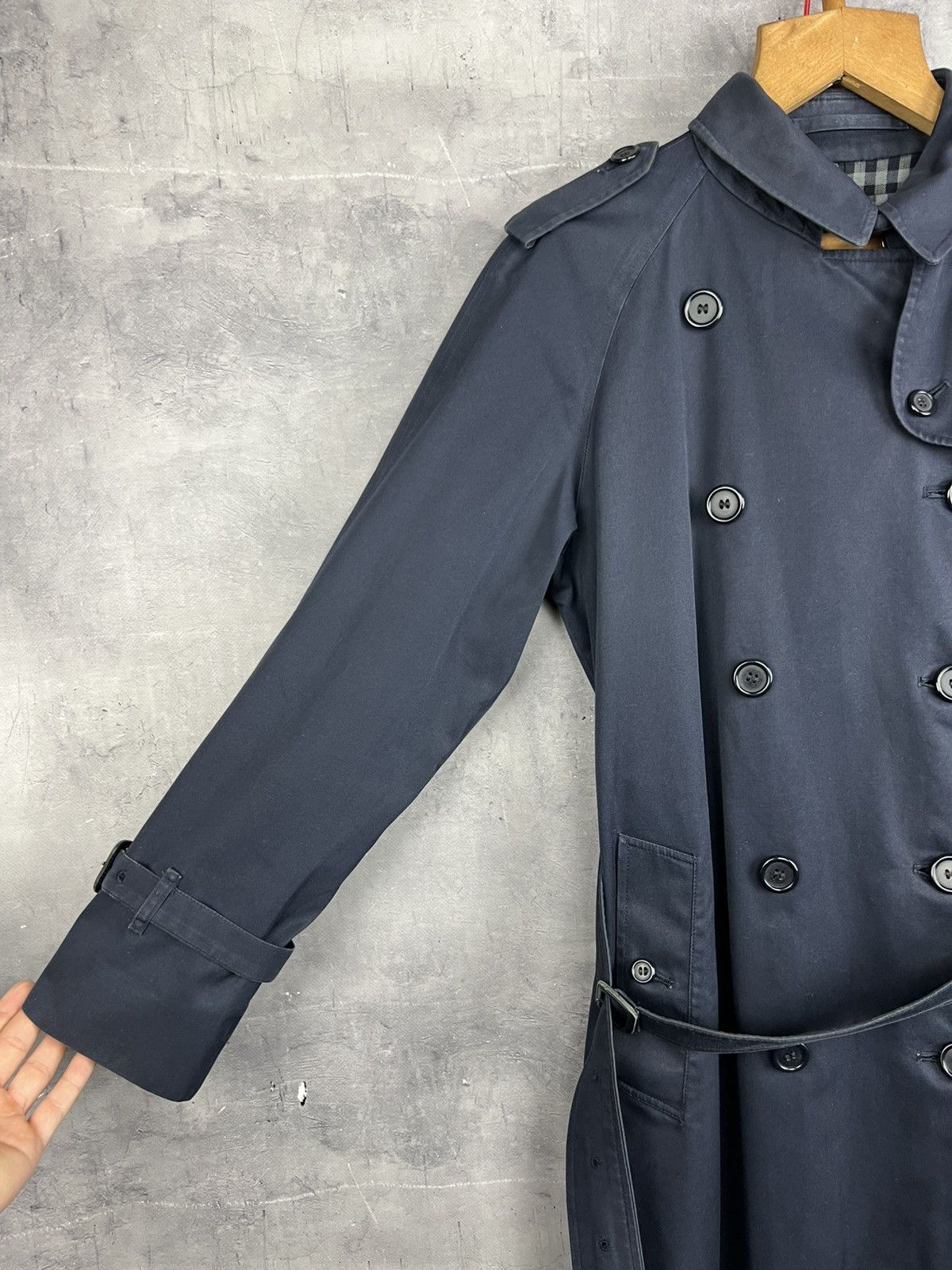 Burberry Vintage Burberrys Nova Check Double Breasted Trench Coat 10 Size M / US 6-8 / IT 42-44 - 18 Thumbnail