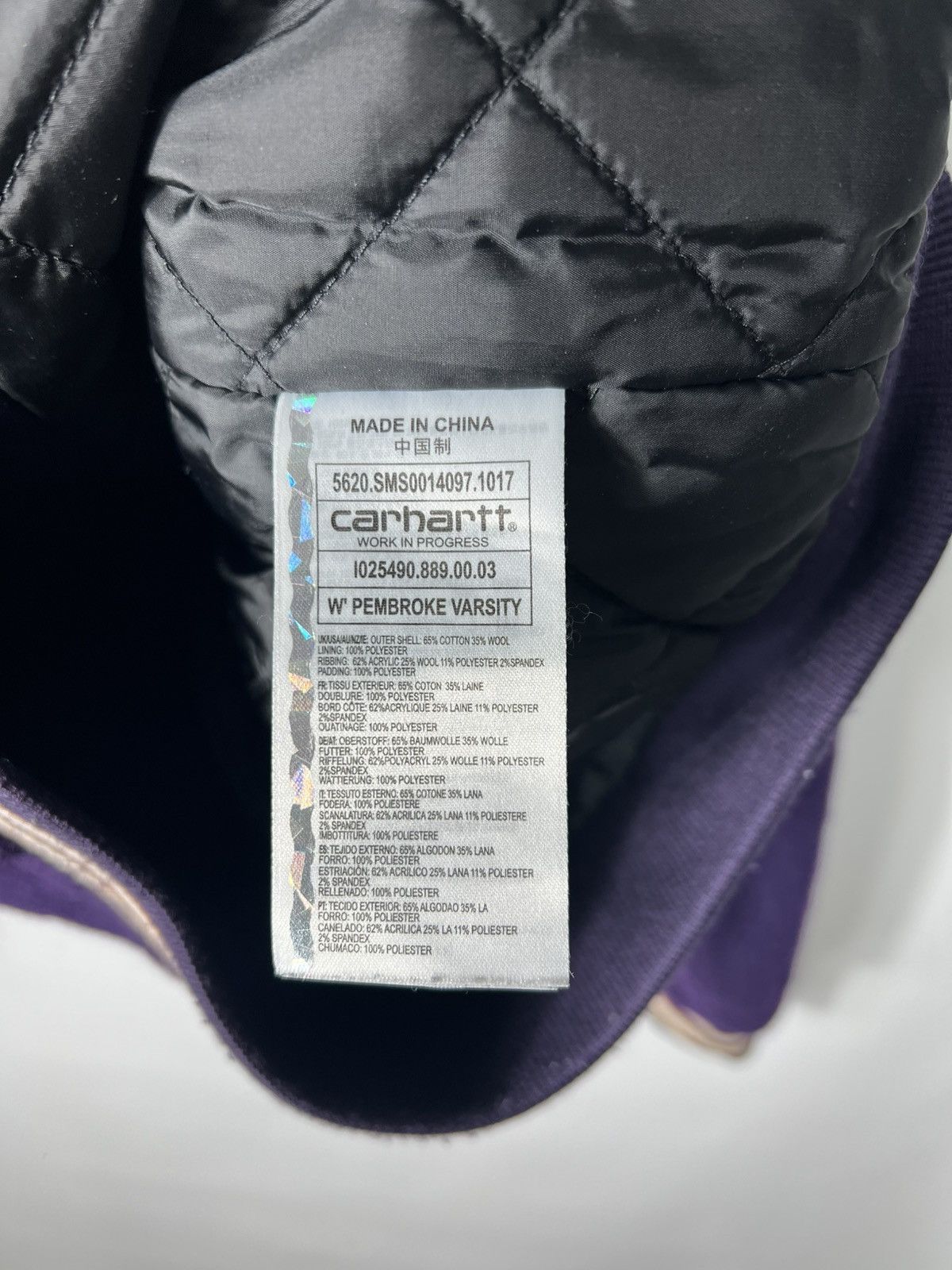 Carhartt Vintage streetwear y2k sk8 Carhartt Pembroke Varsity Jacket Size US S / EU 44-46 / 1 - 5 Thumbnail