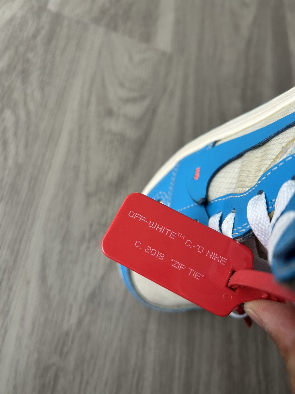 Jordan Brand × Off-White Off-White X Air Jordan 1 High OG UNC Size 8.5 Size US 8.5 / EU 41-42 - 23 Thumbnail