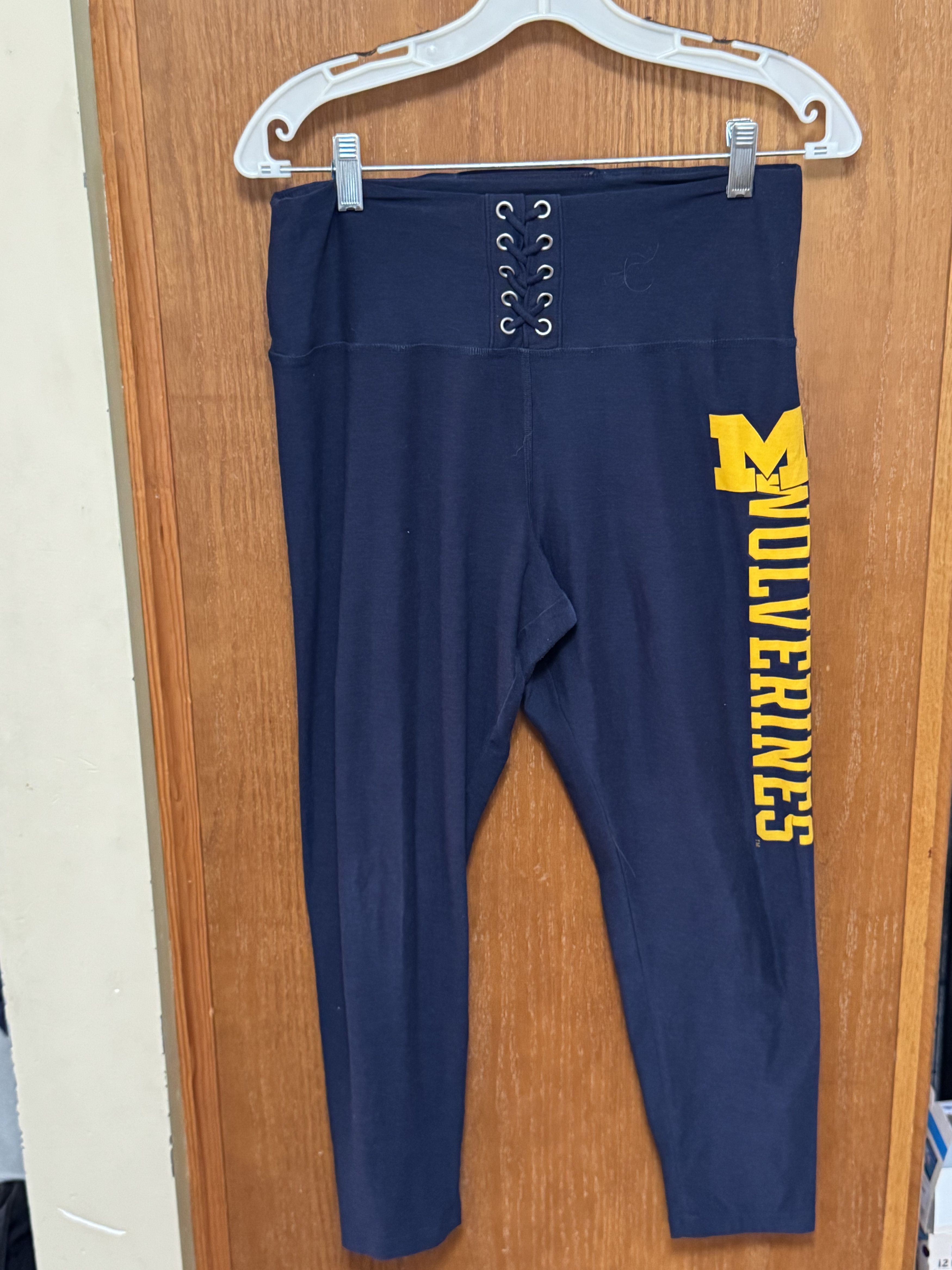 Pink × Victoria's Secret Womens Pink Michigan Leggins Size 30" / US 8 / IT 44 - 1 Thumbnail