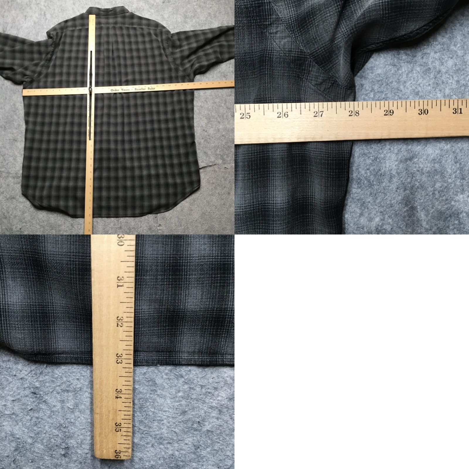 Ralph Lauren Ralph Lauren Shirt Mens 2XL Gray Plaid Long Sleeve Button-Down Silk Cotton Blake Classic Fit Size US XXL / EU 58 / 5 - 8 Thumbnail