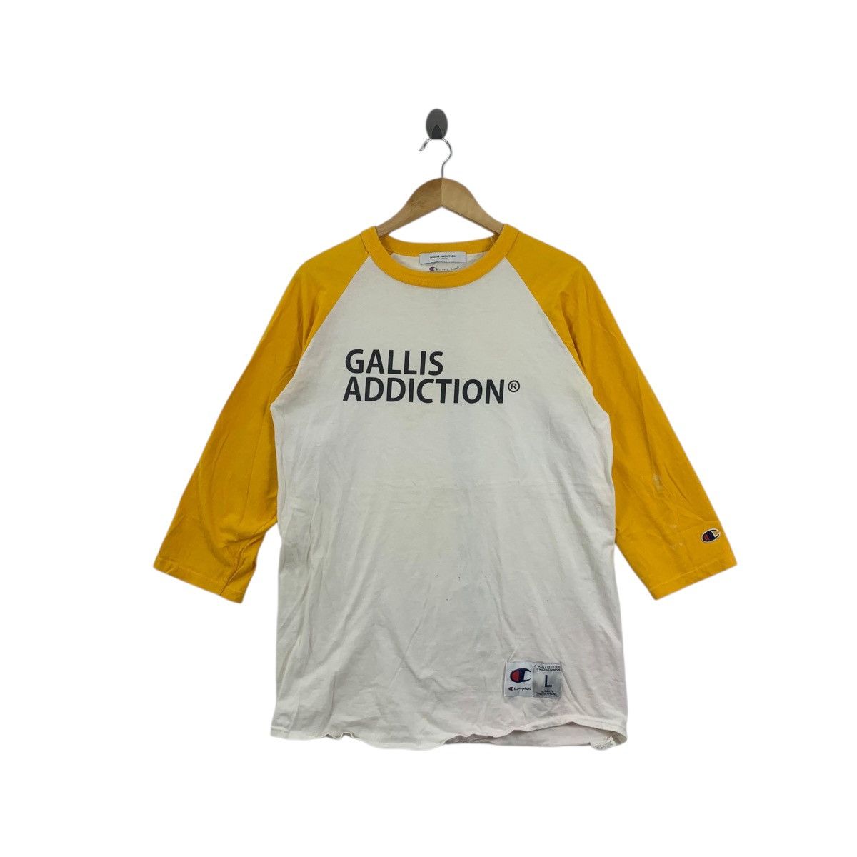 Champion CHAMPION GALLIS ADDICTION Garments College Tee Shirt Top Size L / US 10 / IT 46 - 1 Thumbnail