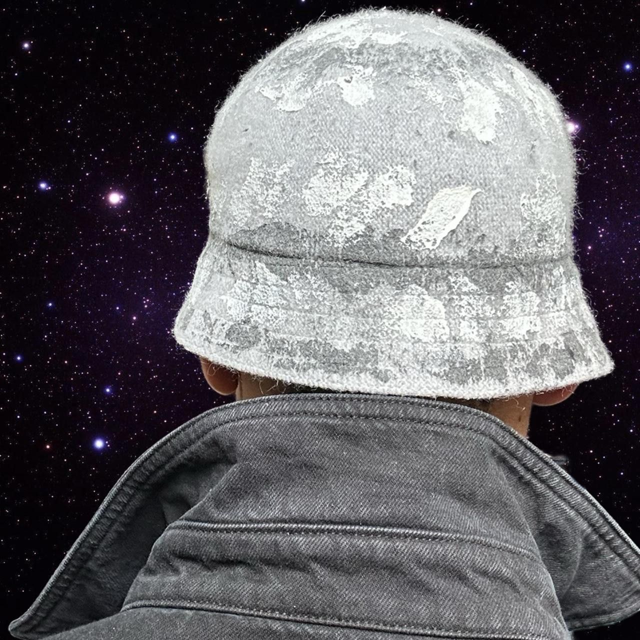 Other ASTROBOI* Gray Faux Mohair Painted Bucket Hat Size ONE SIZE - 4 Thumbnail
