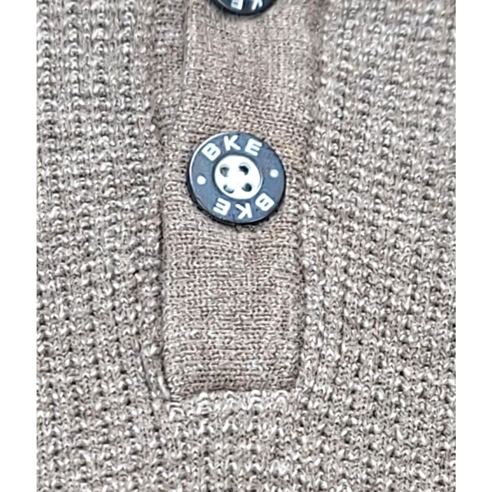 Vintage Buckle Mens M Beige Mock Neck 1/4 Zip Sweater Knit Long Sleeve Henley 1/4 Button Casual Workwear Size US M / EU 48-50 / 2 - 6 Thumbnail