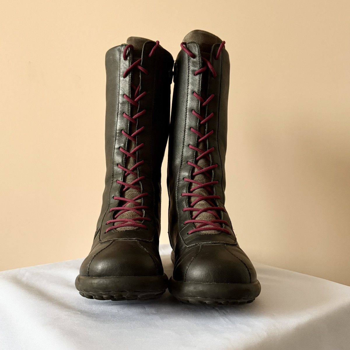 Dirk Bikkembergs Camper Pelotas Boxing Biker High Sneakers Boots Kostadinov Size US 5 / IT 35 - 2 Thumbnail