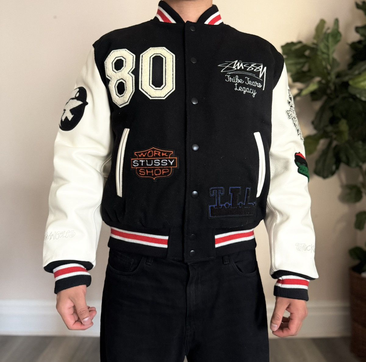 DENIM TEARS × Our Legacy × Stussy Stüssy x Denim Tears x Our Legacy TTL Varsity Jacket Size US S / EU 44-46 / 1 - 13 Thumbnail