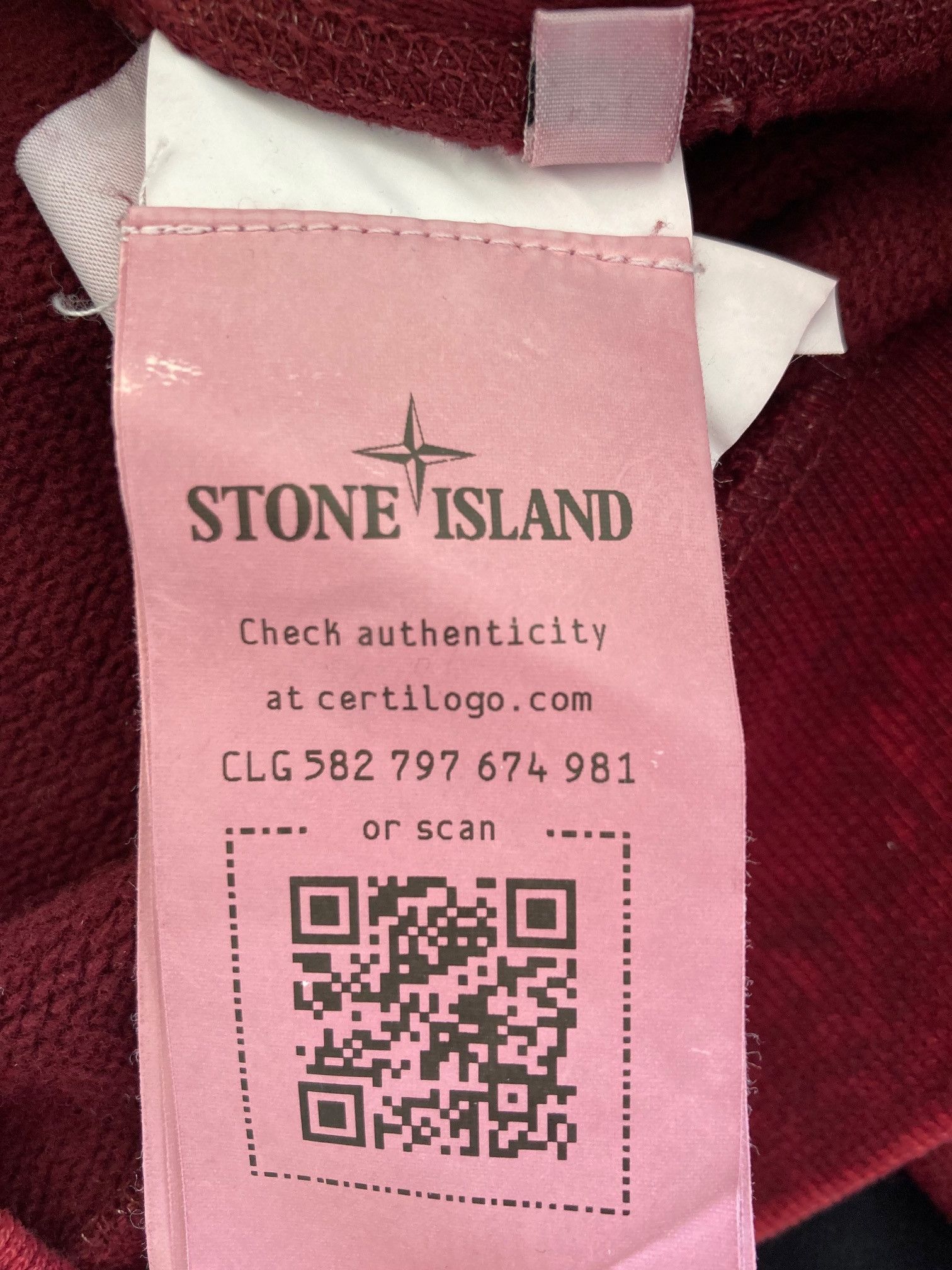 Stone Island Stone Island Acid Wash Hoodie Burgundy Size US M / EU 48-50 / 2 - 8 Thumbnail