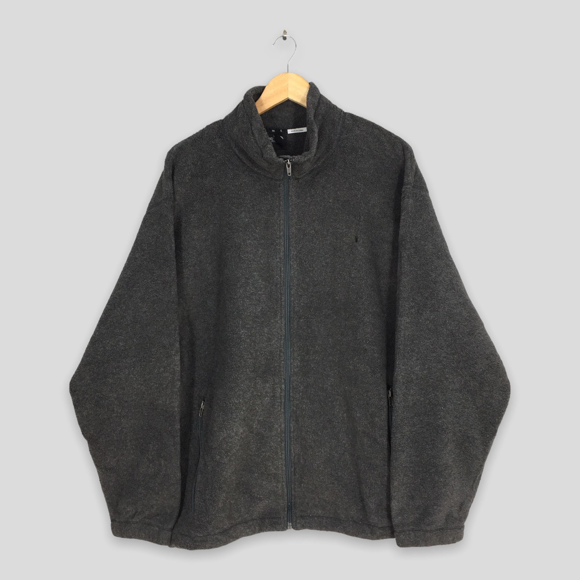 Vintage The North Face Warmer Fleece Gray Sweater XLarge