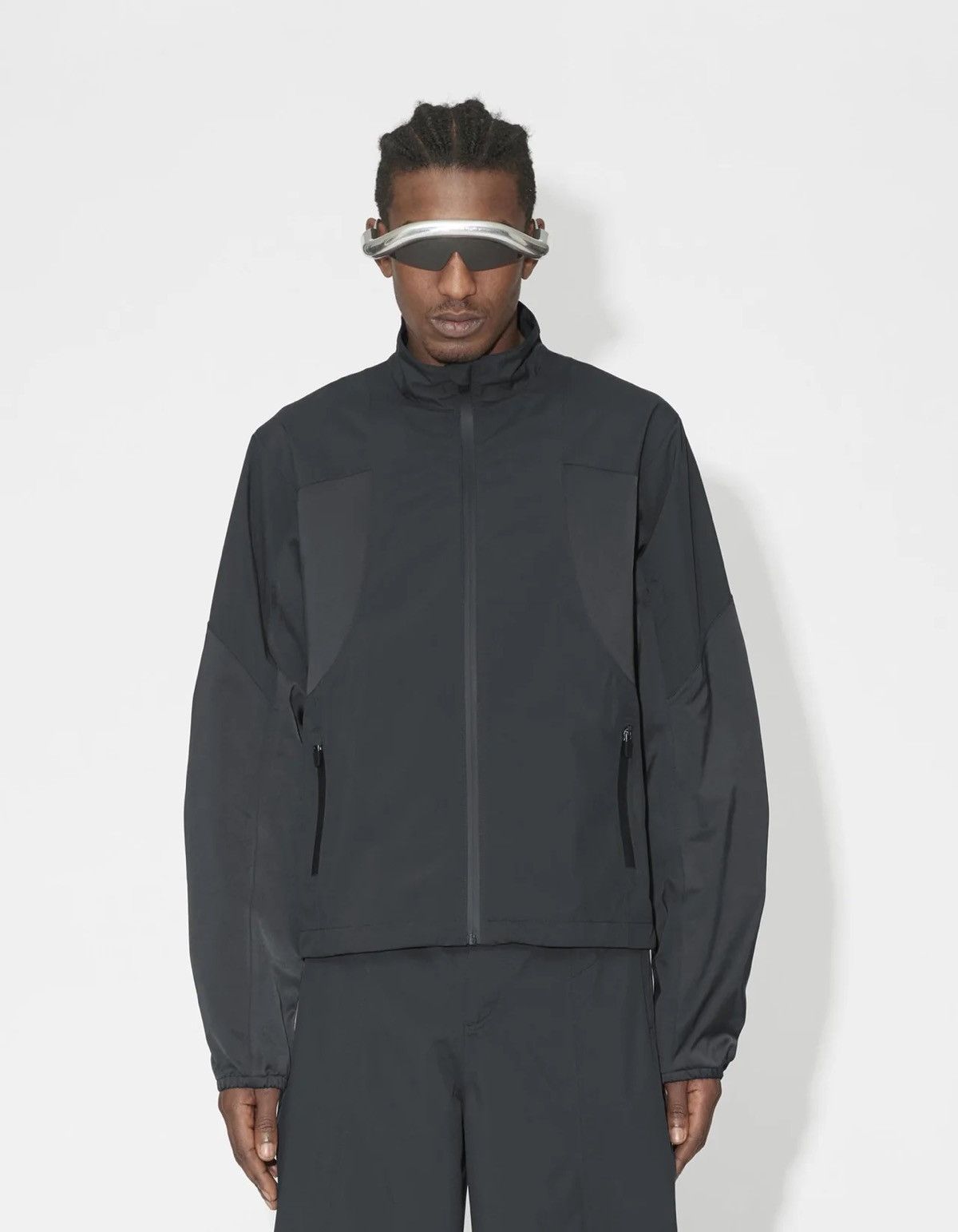 image of Han Kjobenhavn Silence Windbreaker Jacket (Medium) in Black, Men's