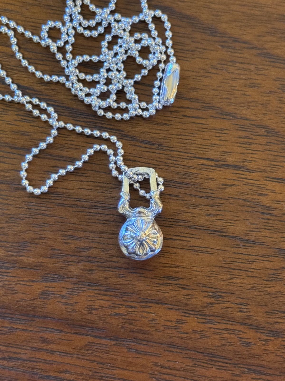 Chrome Hearts Rhodium Crossball Zip Necklace Size ONE SIZE - 2 Thumbnail