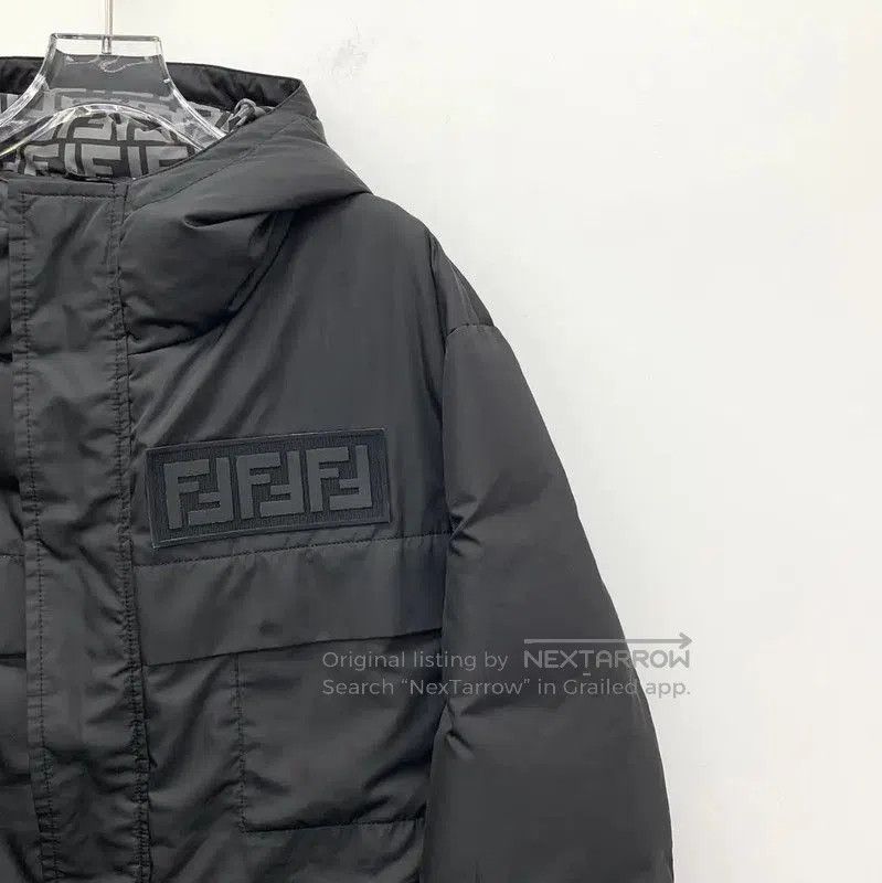 Fendi Fendi Black Polyester Men's Puffer Jacket . Size US L / EU 52-54 / 3 - 3 Thumbnail
