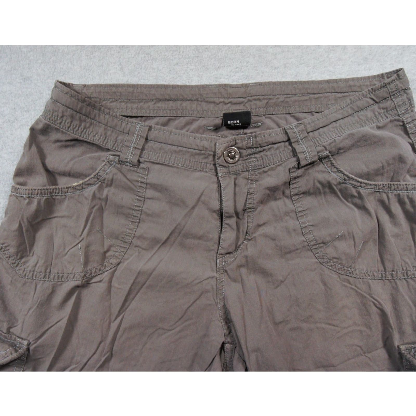 Vintage Kuhl Shorts Womens 10 Gray Cargo Pockets Kontra 118" Outdoors Hike Camp Ladies Size 32" / US 10 / IT 46 - 2 Thumbnail
