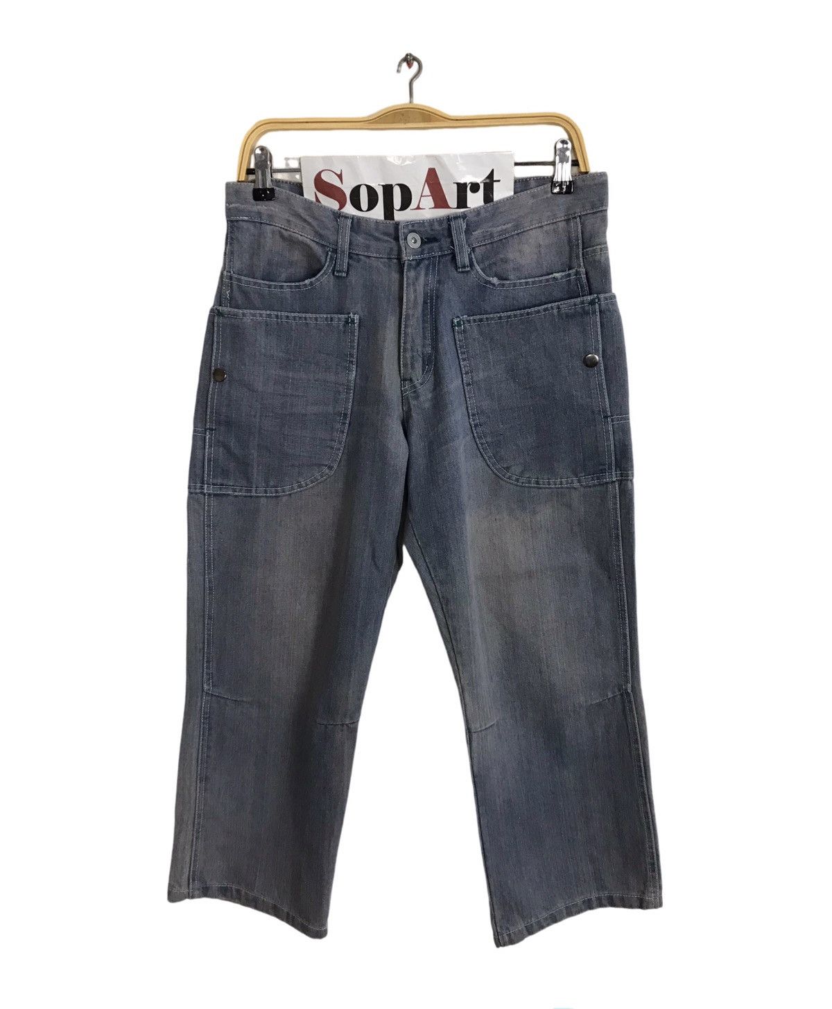 Japanese Brand × Vintage Vintage Japanese Brand Zipper Denim Short Size US 31 - 1 Thumbnail