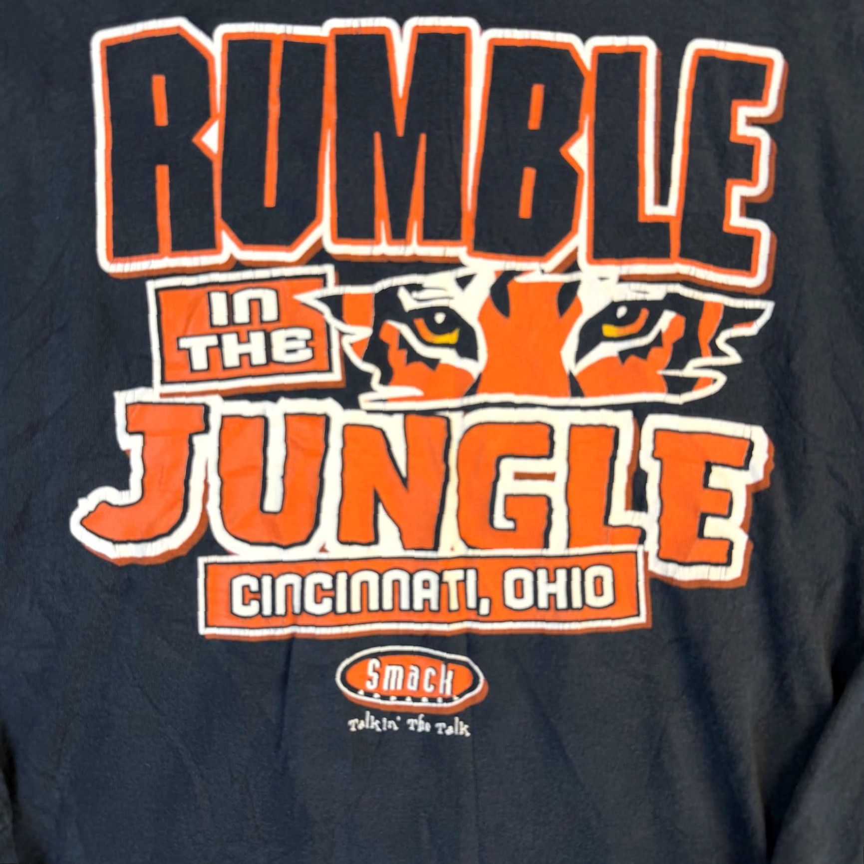 Delta Cincinnati Bengals Shirt Mens Small Black Long Sleeve Rumble Jungle Football Size US S / EU 44-46 / 1 - 4 Thumbnail