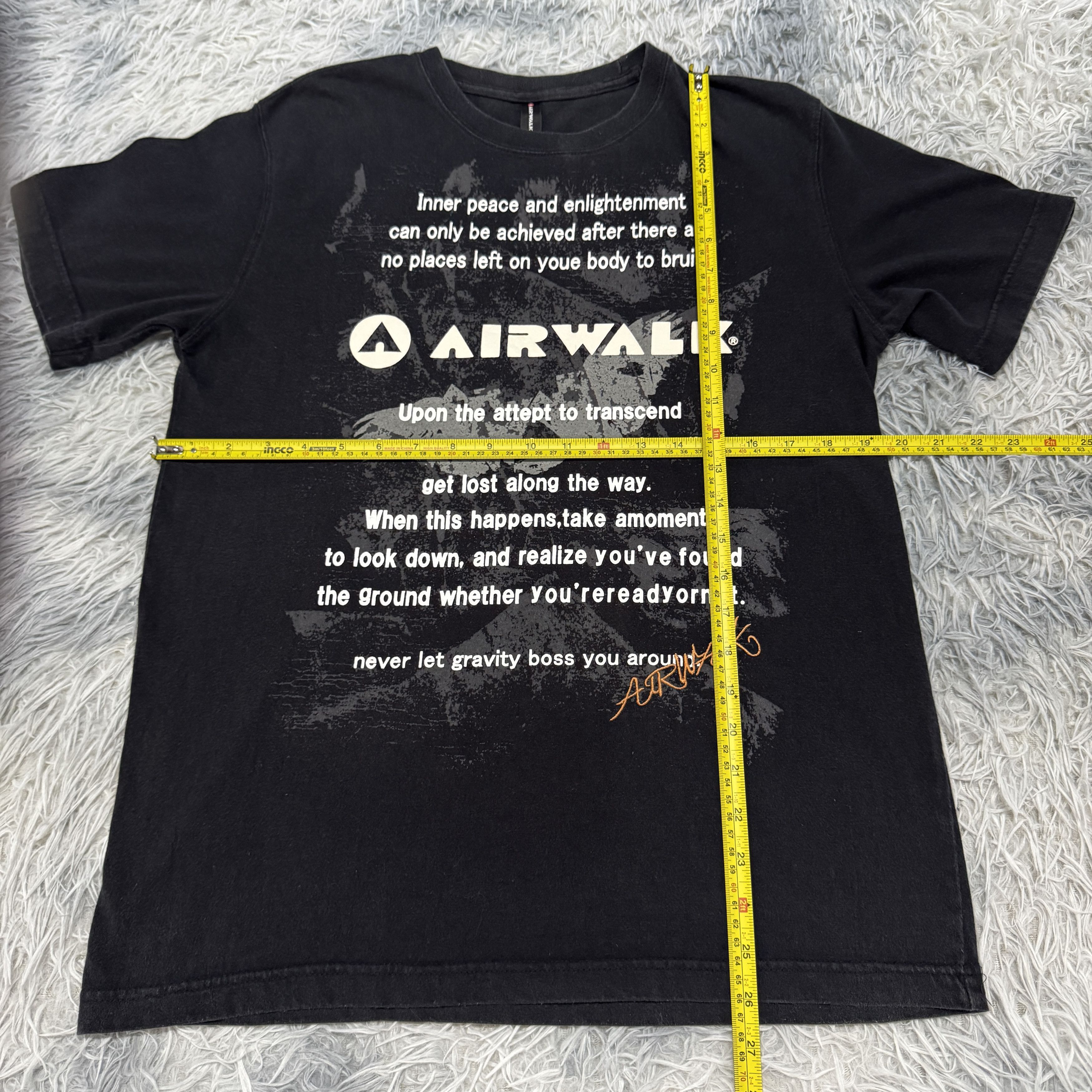 Vintage Vintage Y2K Airwalk Skate Sunfaded Tshirt Size US M / EU 48-50 / 2 - 5 Thumbnail
