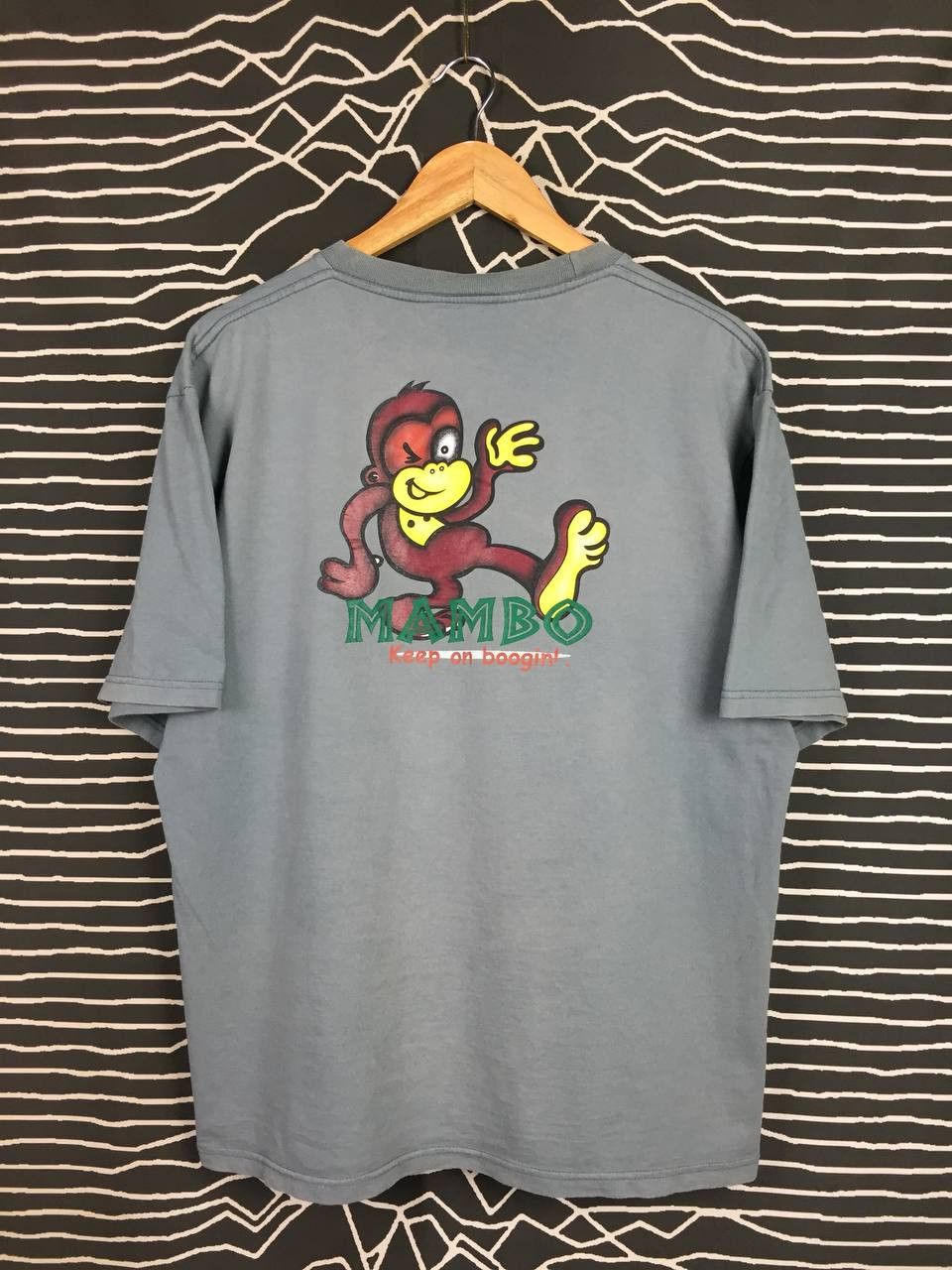Mambo Vtg 90s 00s Mambo Keep On Boogin! Monkey Graphic Surf Tee Size US L / EU 52-54 / 3 - 3 Thumbnail