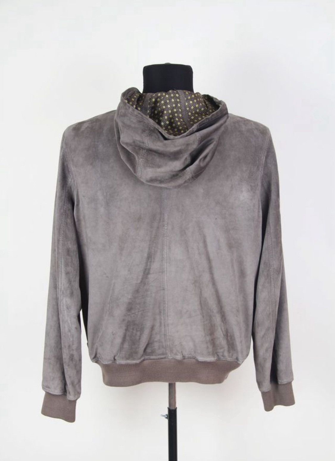 Hermes Hermes Spring 2008 Runway Leather Suede Hoody Bomber Jacket Size US L / EU 52-54 / 3 - 4 Thumbnail
