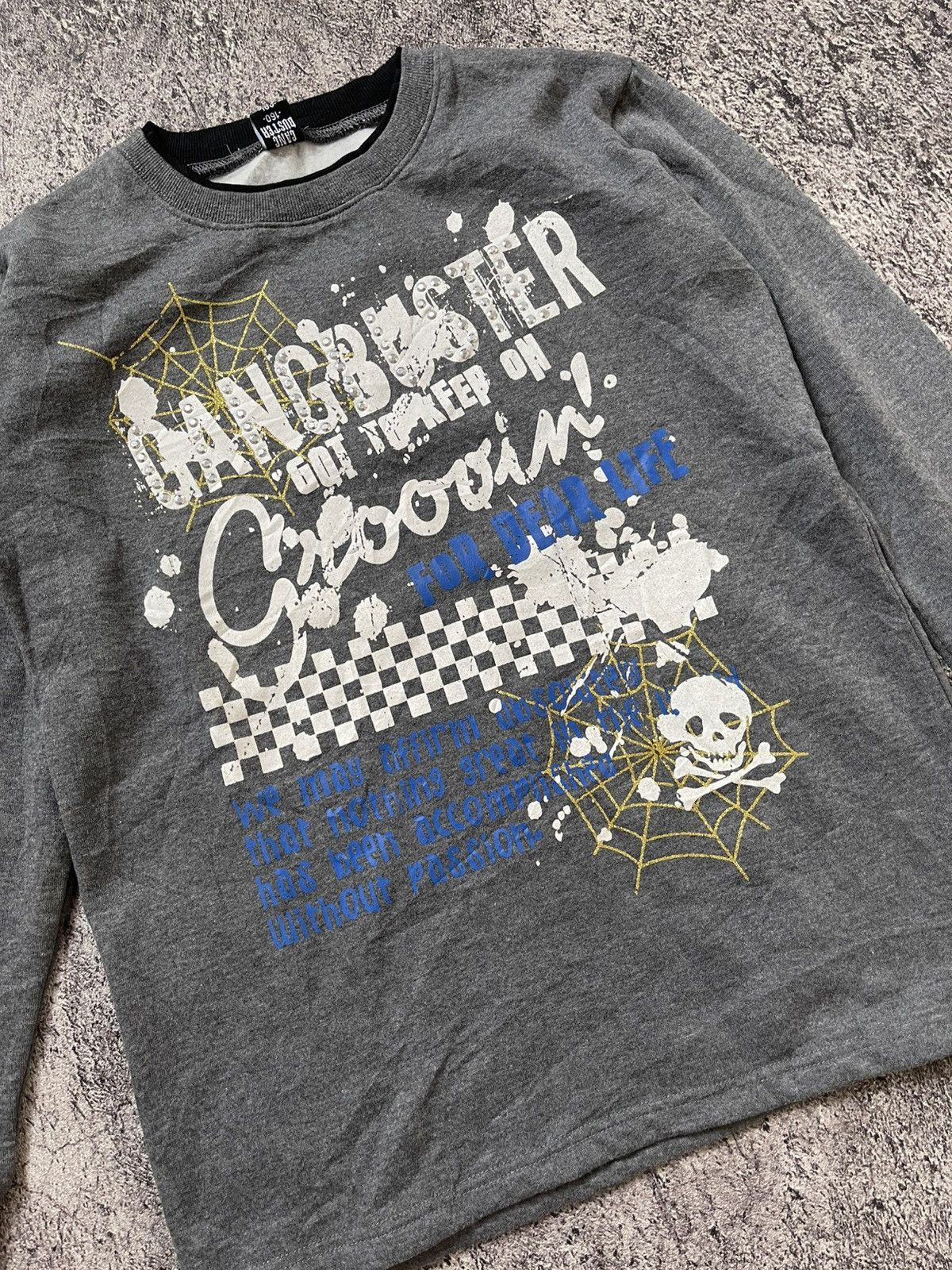 Japanese Brand Y2K Gang Buster ifsixwasnine punk sweatshirt Size US M / EU 48-50 / 2 - 2 Thumbnail