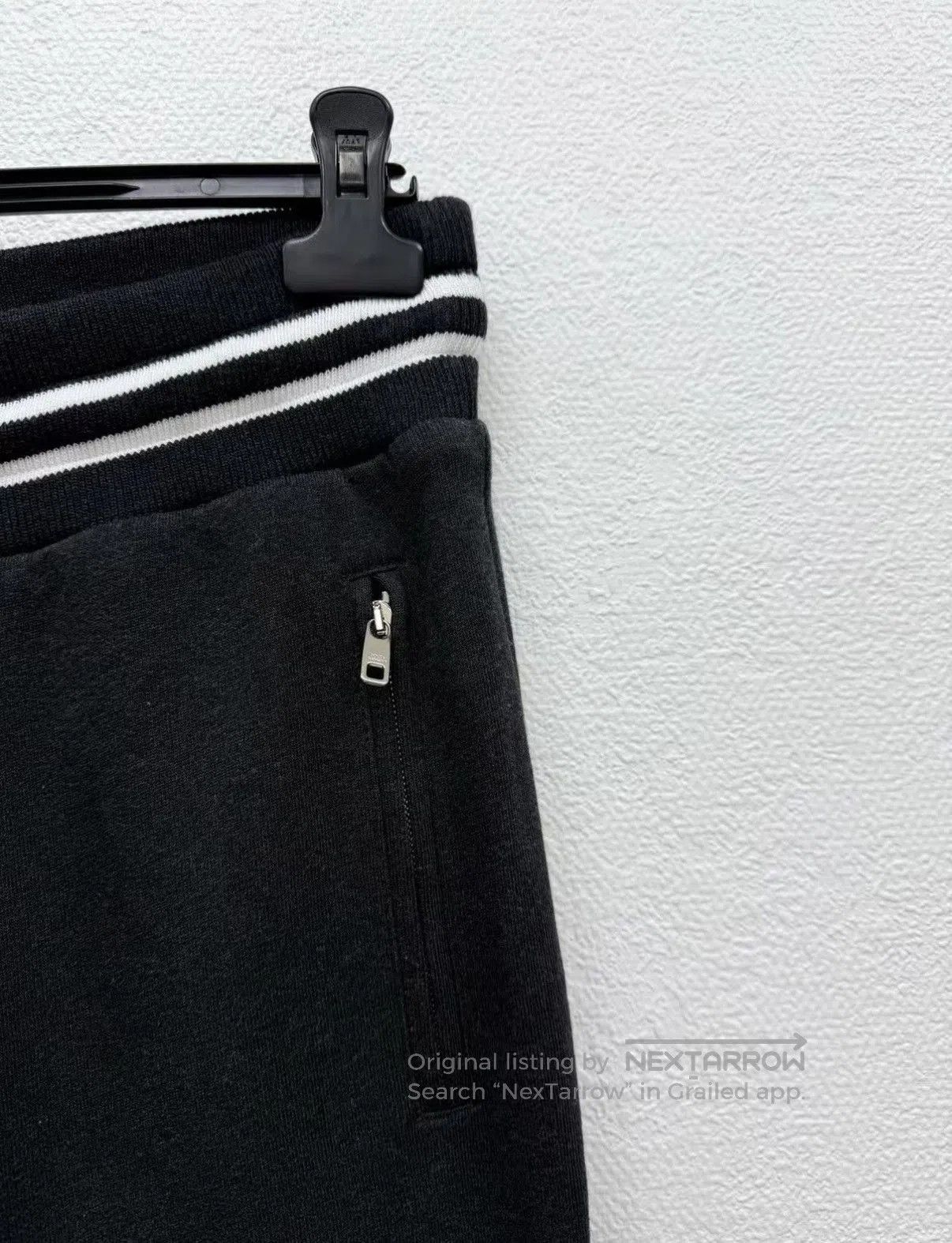 Dolce & Gabbana Black Ribbed Cuff Sweatpants with Drawstring Waist. Size US 32 / EU 48 - 3 Thumbnail
