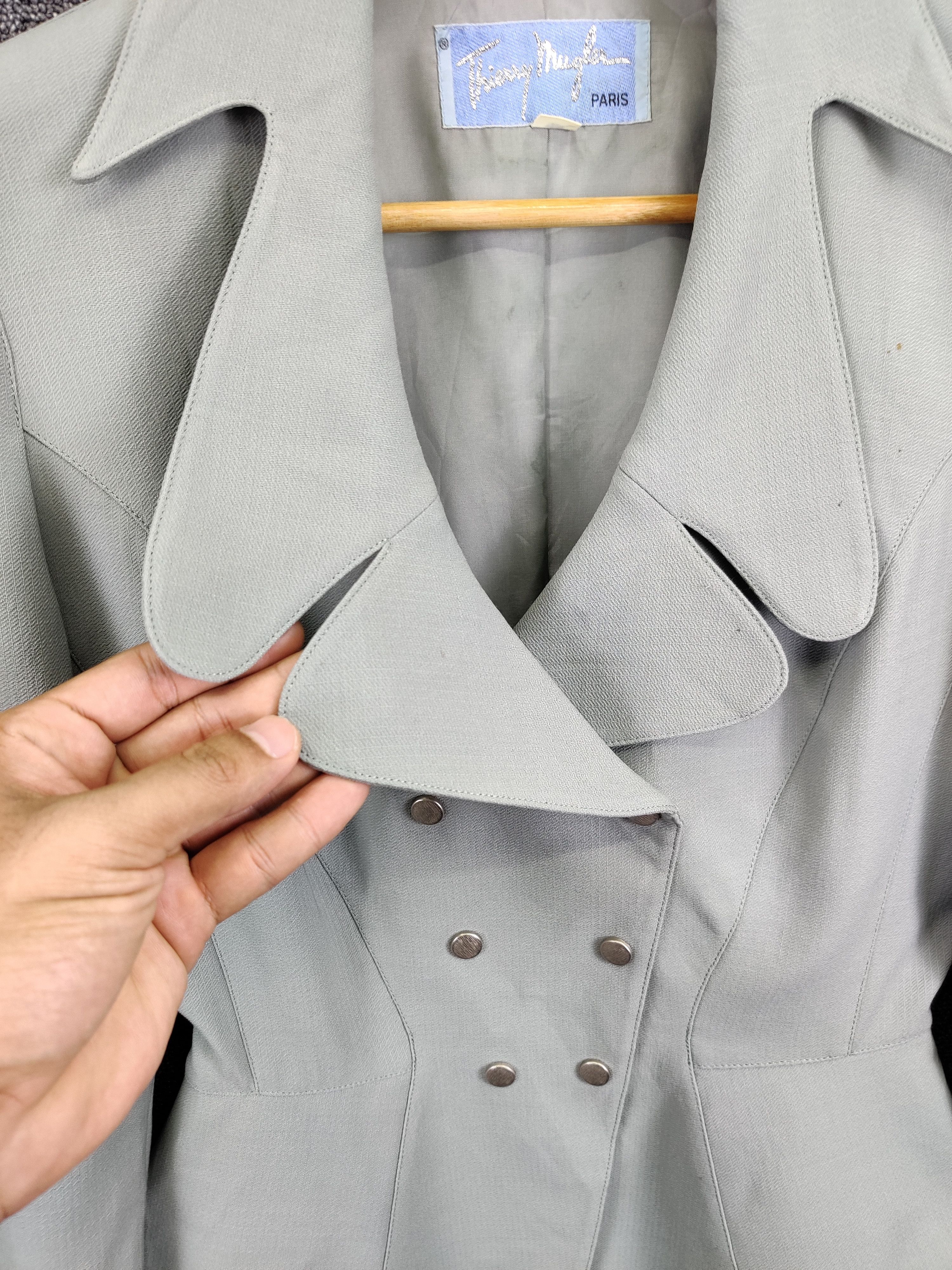 Thierry Mugler Thierry Mugler Wool Blazer Coat Size S / US 4 / IT 40 - 7 Thumbnail
