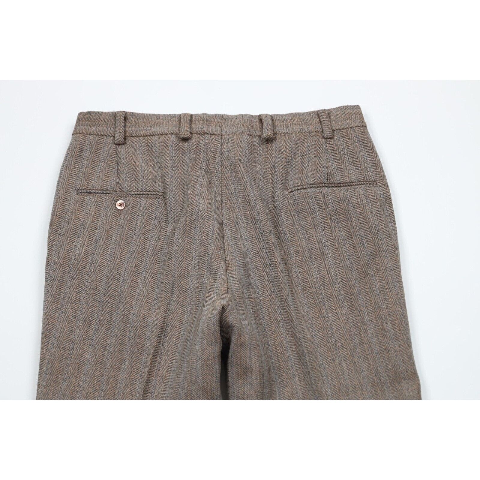 Vintage Vintage 70s 2 Piece Wool Wedding Suit Bell Bottoms Size 40R - 17 Thumbnail