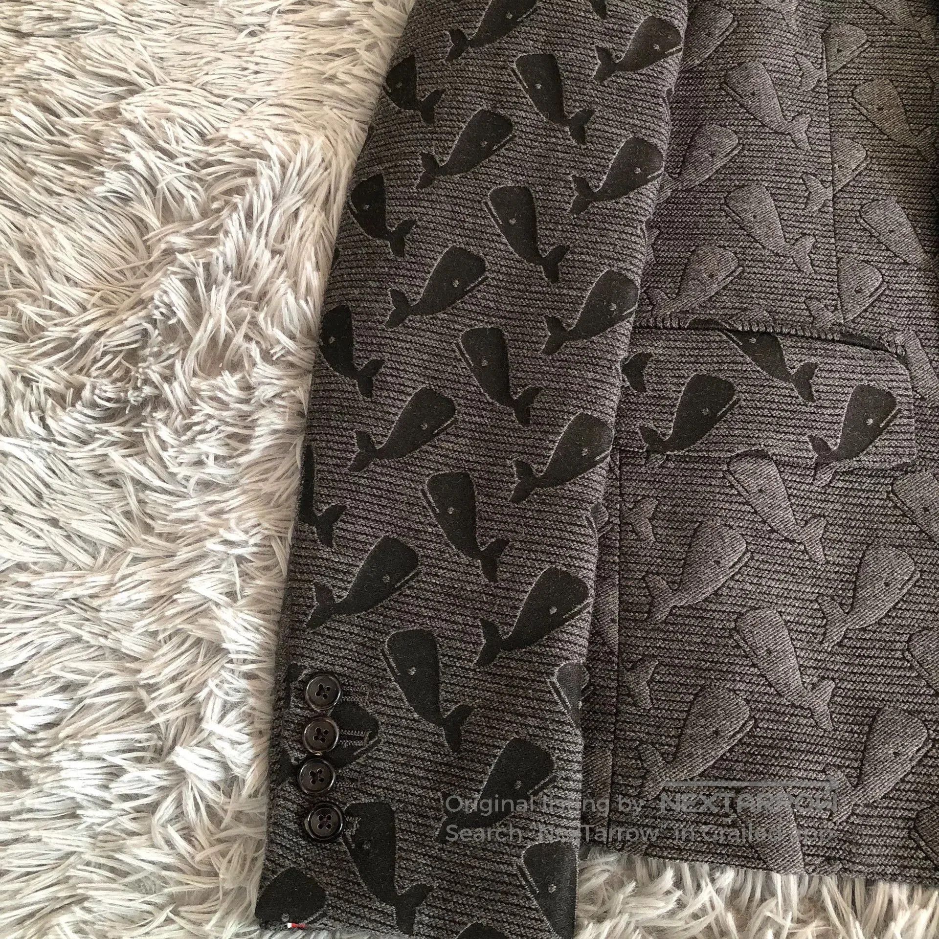 Thom Browne Thom Browne TB Whale Pattern Blazer. Size XS / US 0-2 / IT 36-38 - 2 Thumbnail