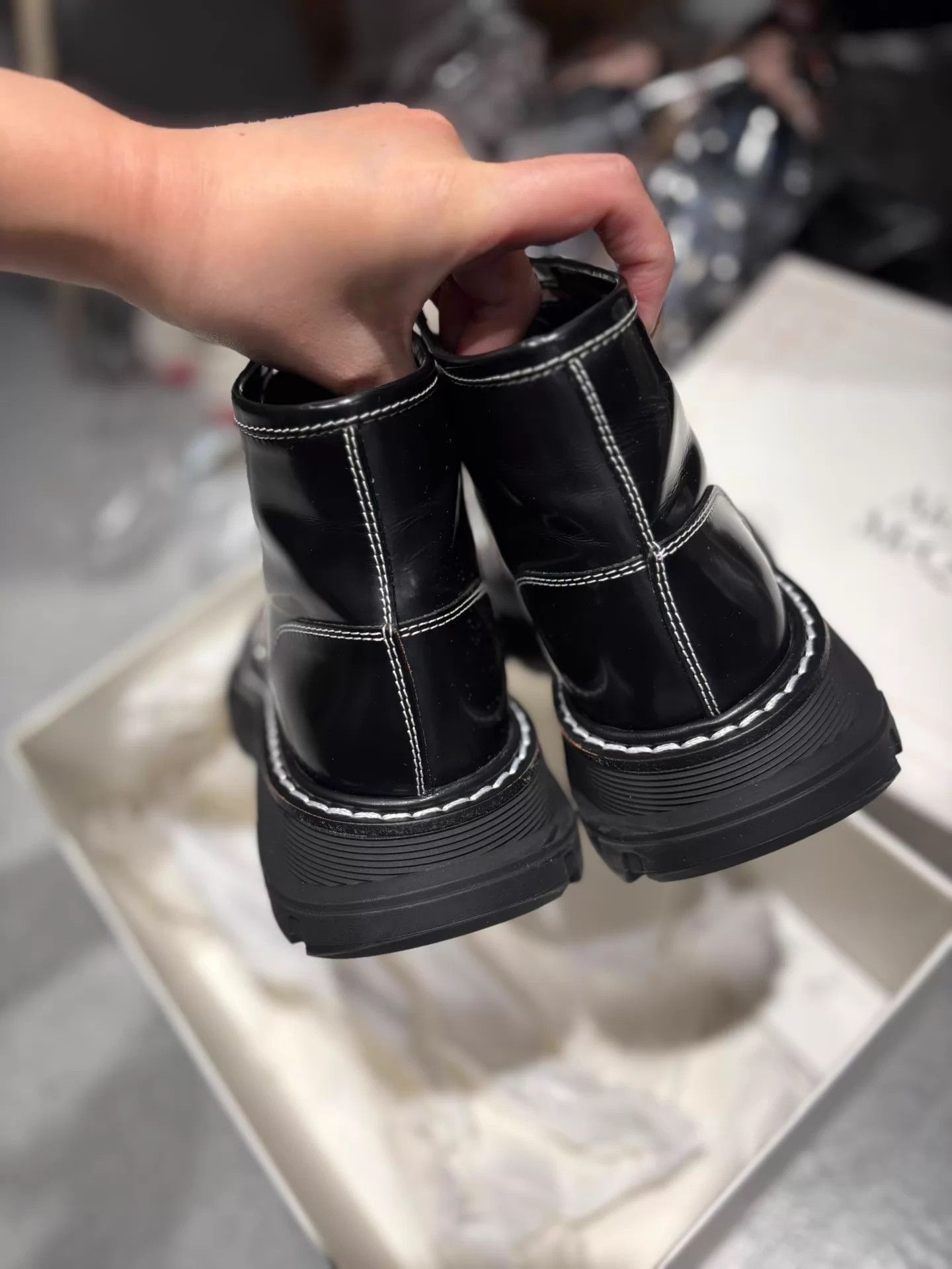 Alexander McQueen McQ Alexander McQueen Panda Colorblocked Martin With Box 37 Size US 6.5 / IT 36.5 - 3 Thumbnail