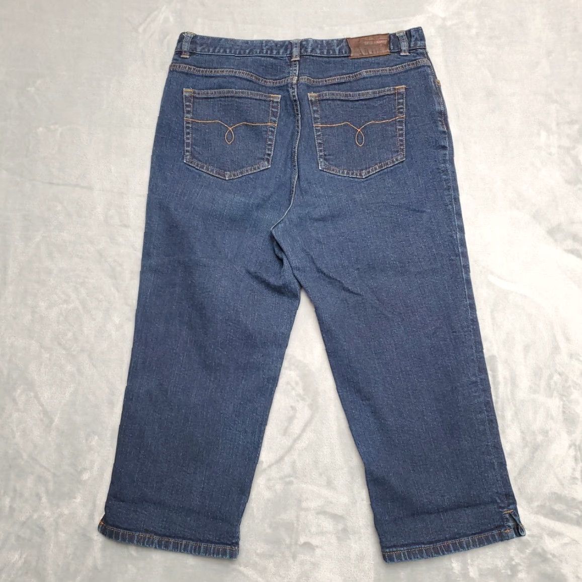 Ralph Lauren Polo Jeans Ralph Lauren Womens Sz 10 Blue Denim Cropped Capri Vintage Pants Jeans Pants 90s Womens Boys Girls Mens Size 32" / US 10 / IT 46 - 5 Thumbnail