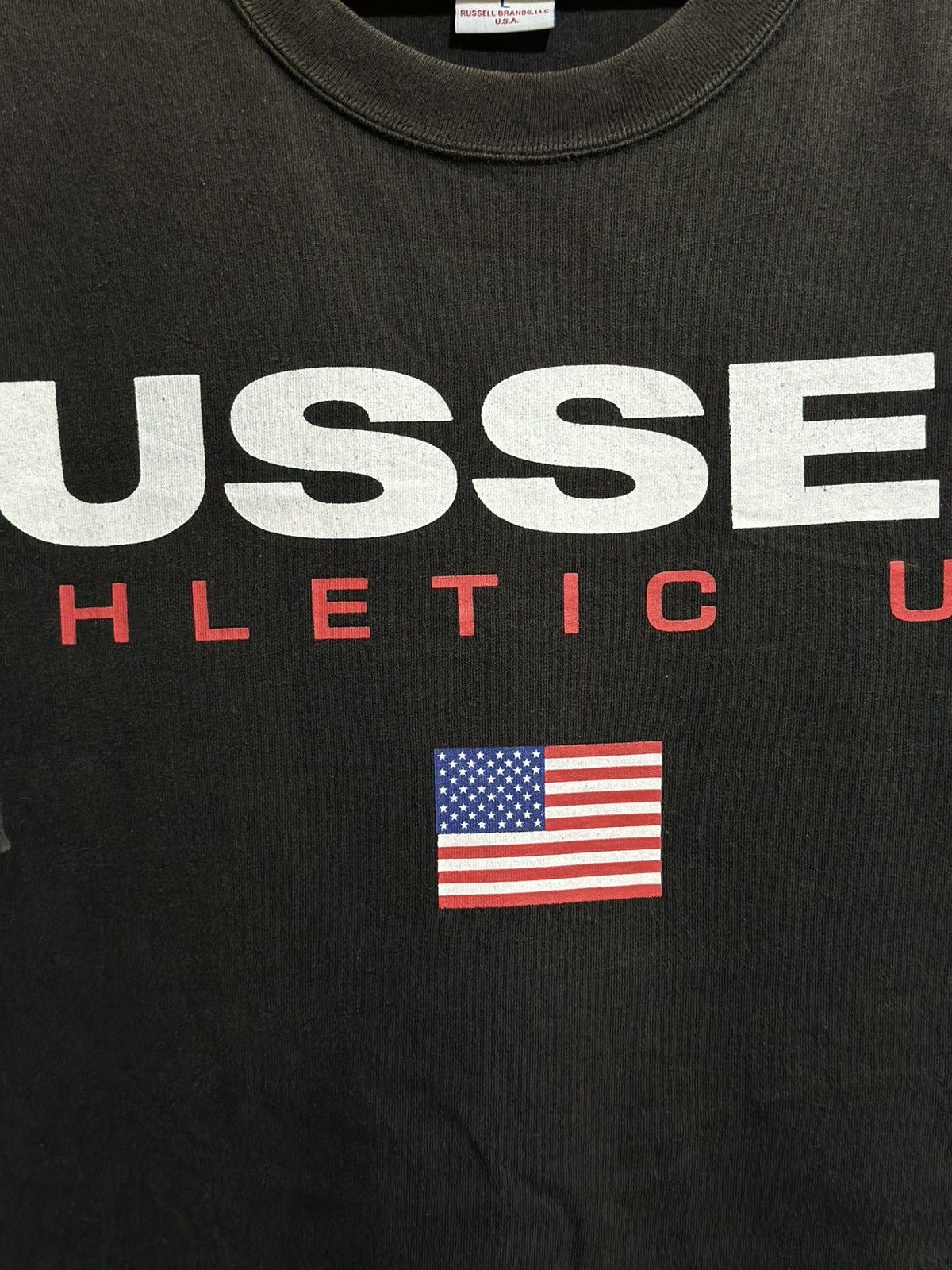 Russell Athletic × Vintage Vintage Russell Athletic USA Sun Faded Tee Size US L / EU 52-54 / 3 - 2 Thumbnail