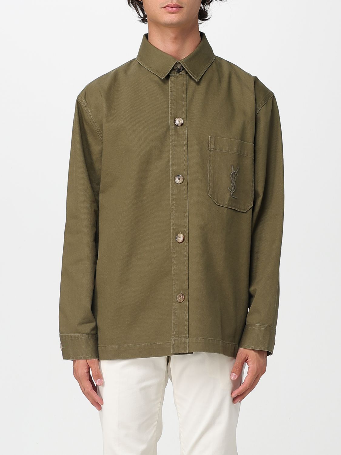 Saint Laurent Paris Saint Laurent Shirt Men Military Size US M / EU 48-50 / 2 - 1 Thumbnail