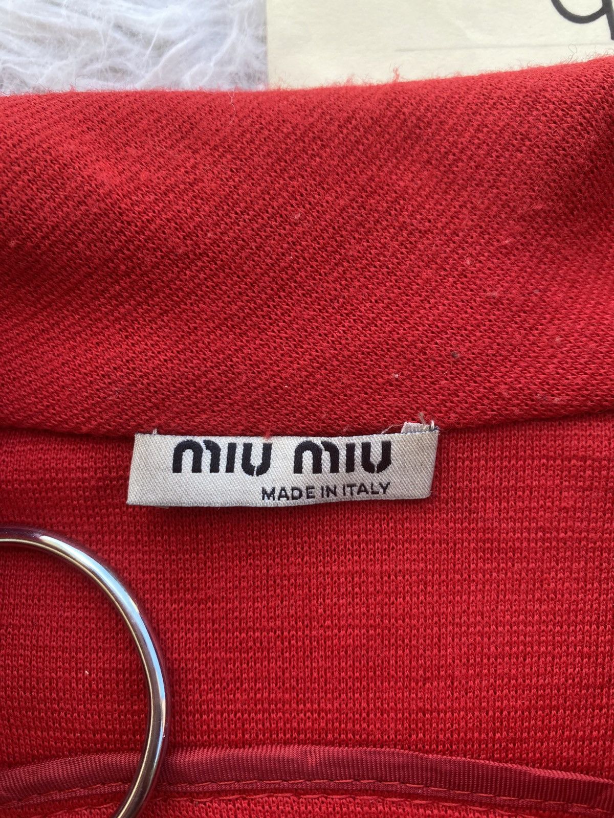Miu Miu Rare Vintage Miu Miu Cherry Red Cropped Jacket Size S / US 4 / IT 40 - 13 Thumbnail
