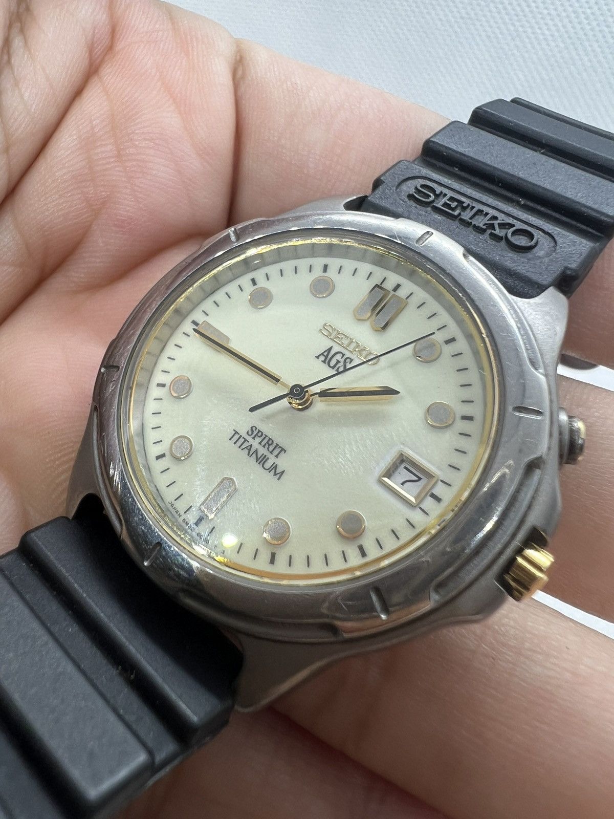 Seiko × Vintage Seiko AGS Kinetic Spirit Titanium Size ONE SIZE - 5 Thumbnail