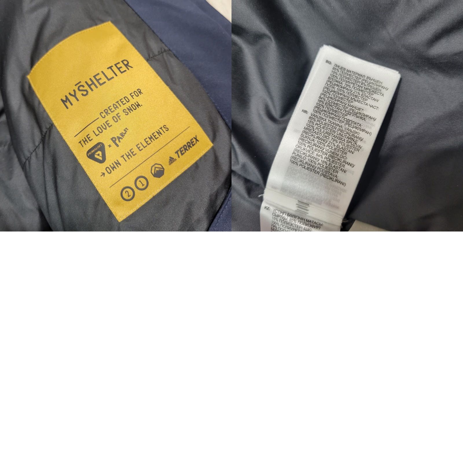 Adidas VINTAGE Adidas Terrex Myshelter Rain Blue Outdoor Jacket Full Zip Hooded XS Size XS / US 0-2 / IT 36-38 - 8 Thumbnail