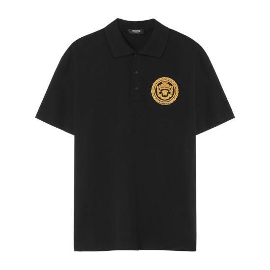 Versace VERSACE Men Polo Shirts 1A13413 1013906 1B000 BLACK Size US L / EU 52-54 / 3 - 1 Thumbnail