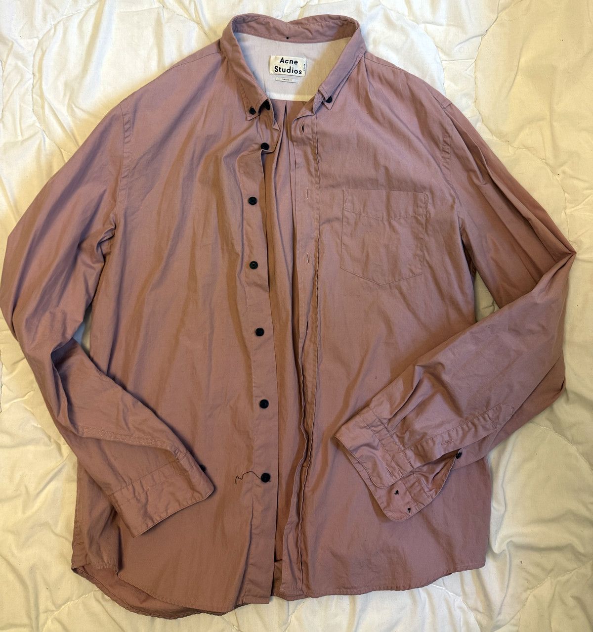 Acne Studios Acne Pink Button Up Size US L / EU 52-54 / 3 - 1 Thumbnail