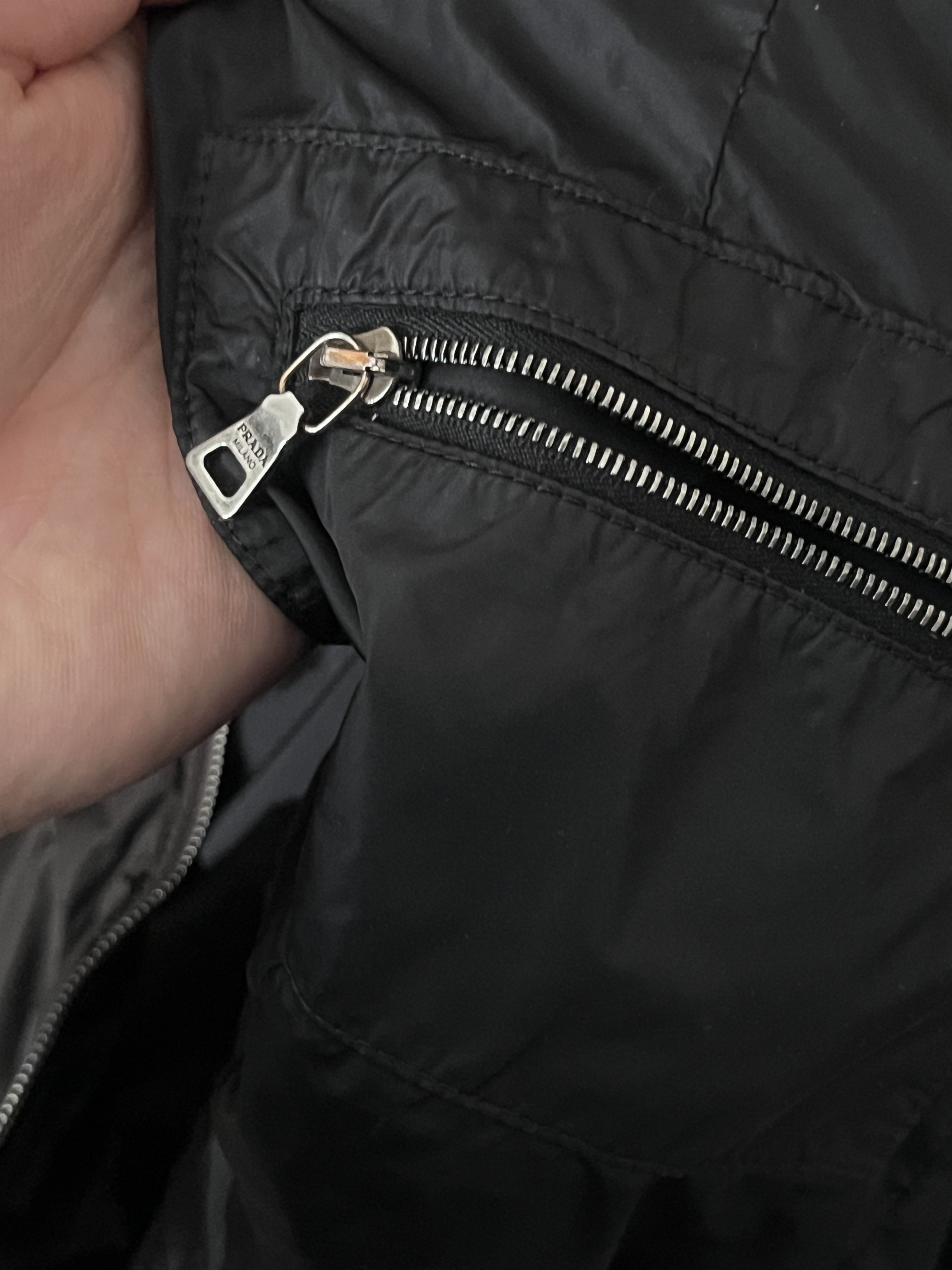 Prada Prada Brown Down Hooded Nylon Jacket Long Black Tab Leather Size M / US 6-8 / IT 42-44 - 15 Thumbnail