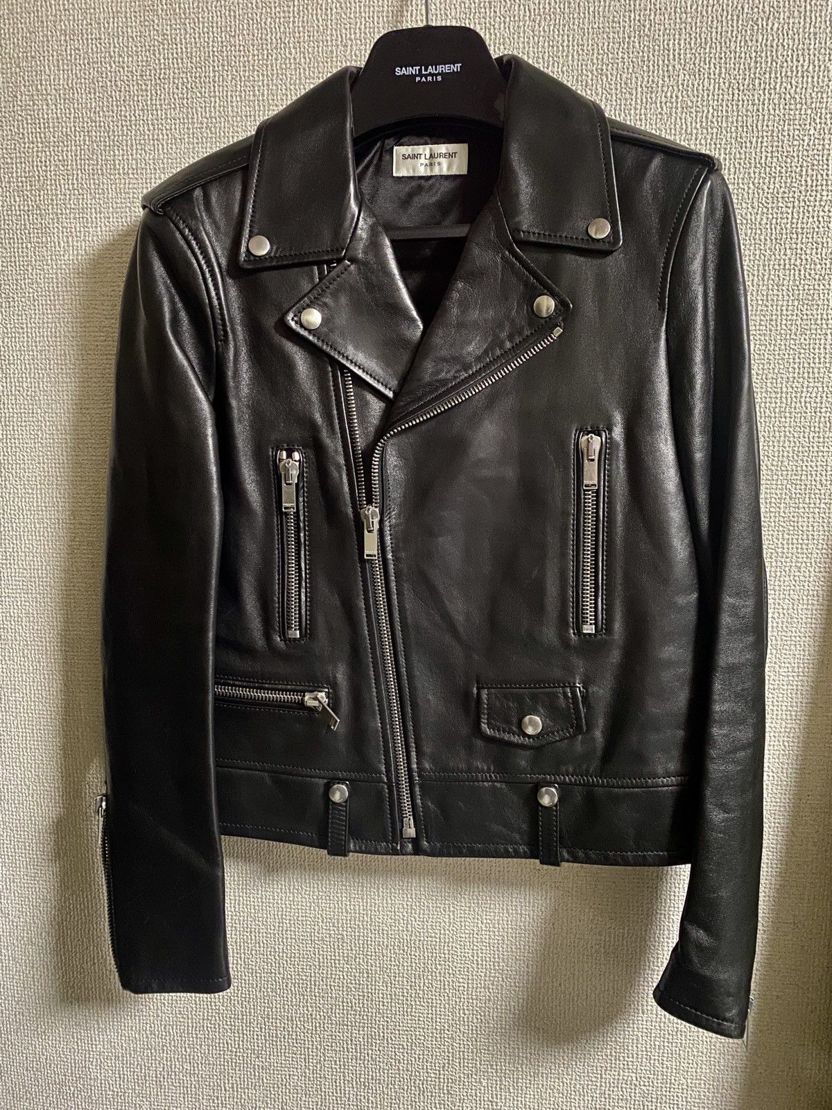 Saint Laurent Paris L01 biker leather jacket saint laurent paris | Grailed