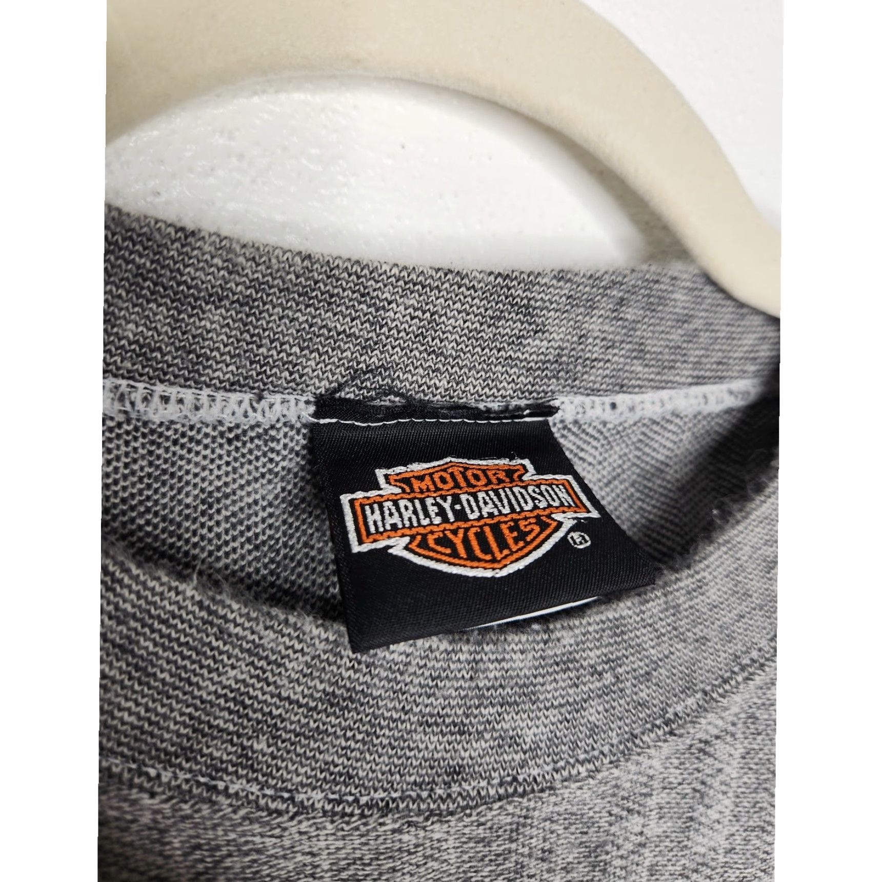 Harley Davidson VINTAGE Harley Davidson Kutter Wisconsin Eagle Double Sided Biker HD Stripe Gray XL Men Shirt Size US XL / EU 56 / 4 - 5 Thumbnail