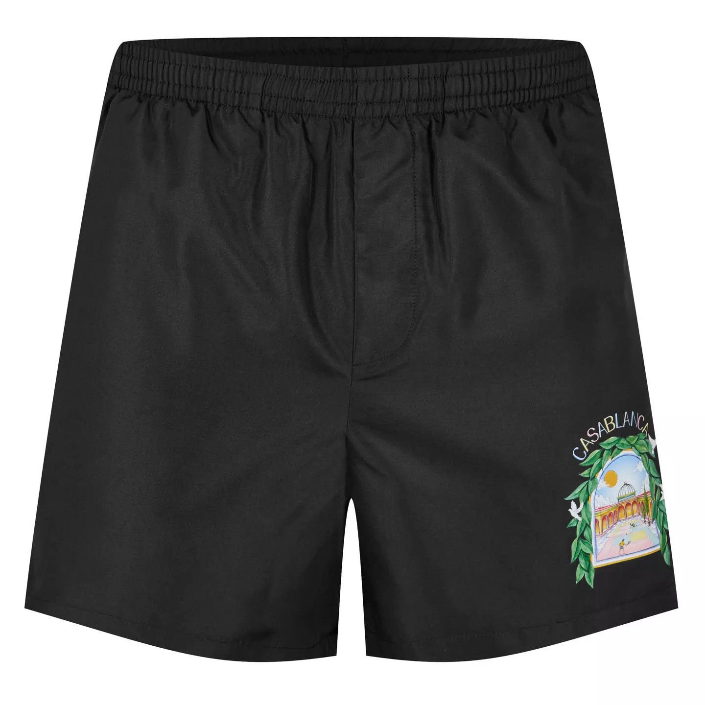 Casablanca o1g2r1mq0426 L'Arch De Tennis Swim Shorts in Black Size US 38 / EU 54 - 1 Thumbnail