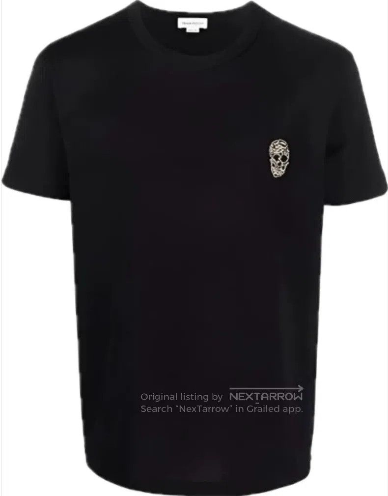 Alexander McQueen Alexander Mcqueen Crystal skull short-sleeved T-shirt Size US XL / EU 56 / 4 - 8 Thumbnail