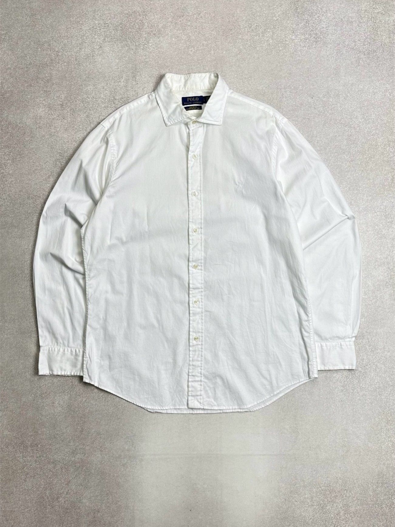 Polo Ralph Lauren Vintage Polo Ralph Lauren White Suit Shirt Rare L Size US L / EU 52-54 / 3 - 1 Thumbnail