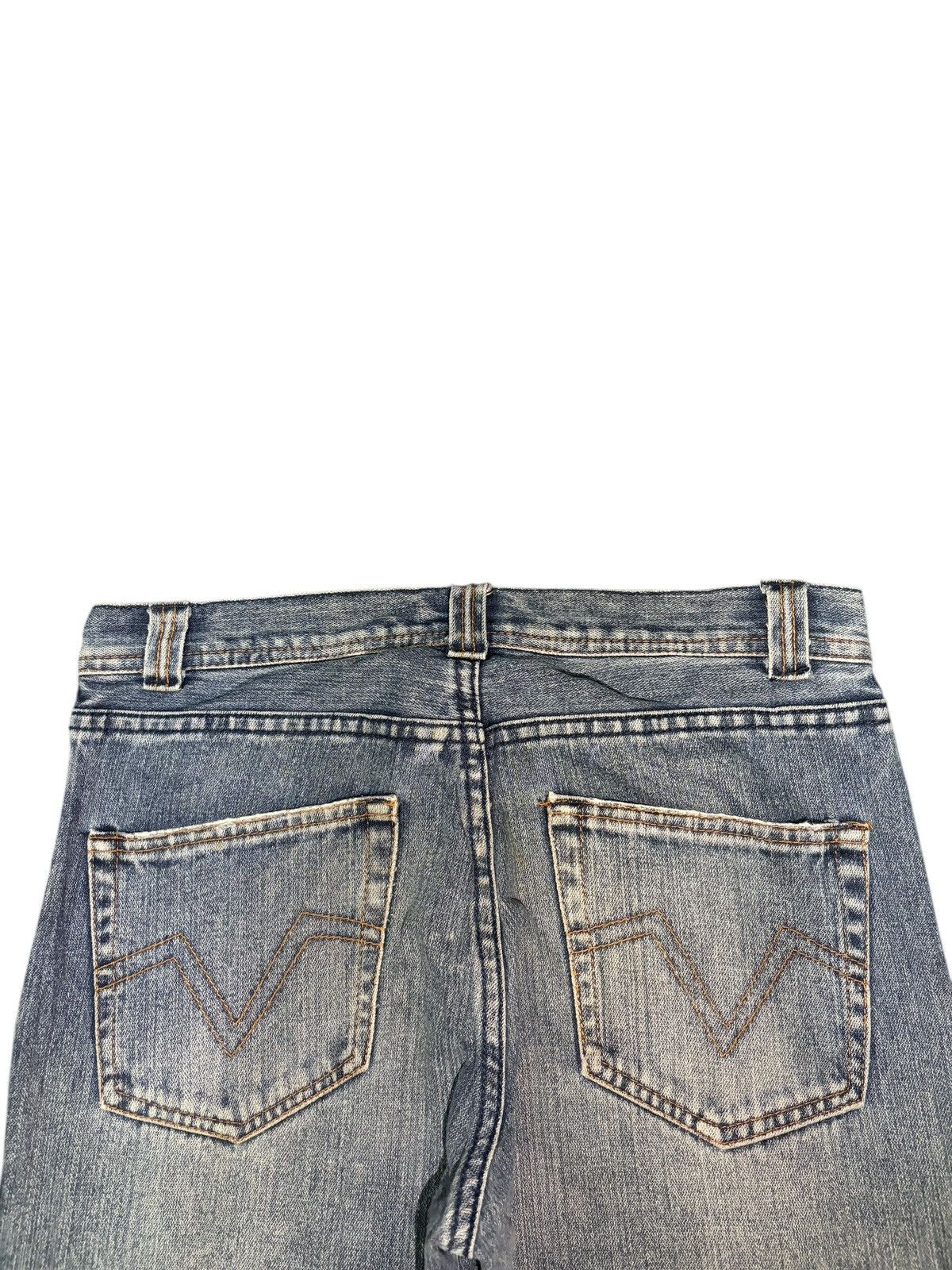 If Six Was Nine Vintage Japanese Brand Patch Distress Flare Jeans Size US 32 / EU 48 - 4 Thumbnail