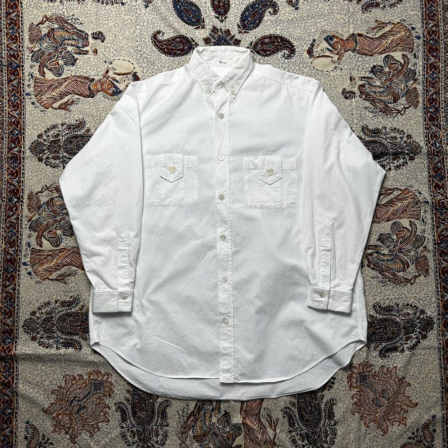 image of Yohji Yamamoto Chest Pocket Shirt in White, Men's (Size 2XL)