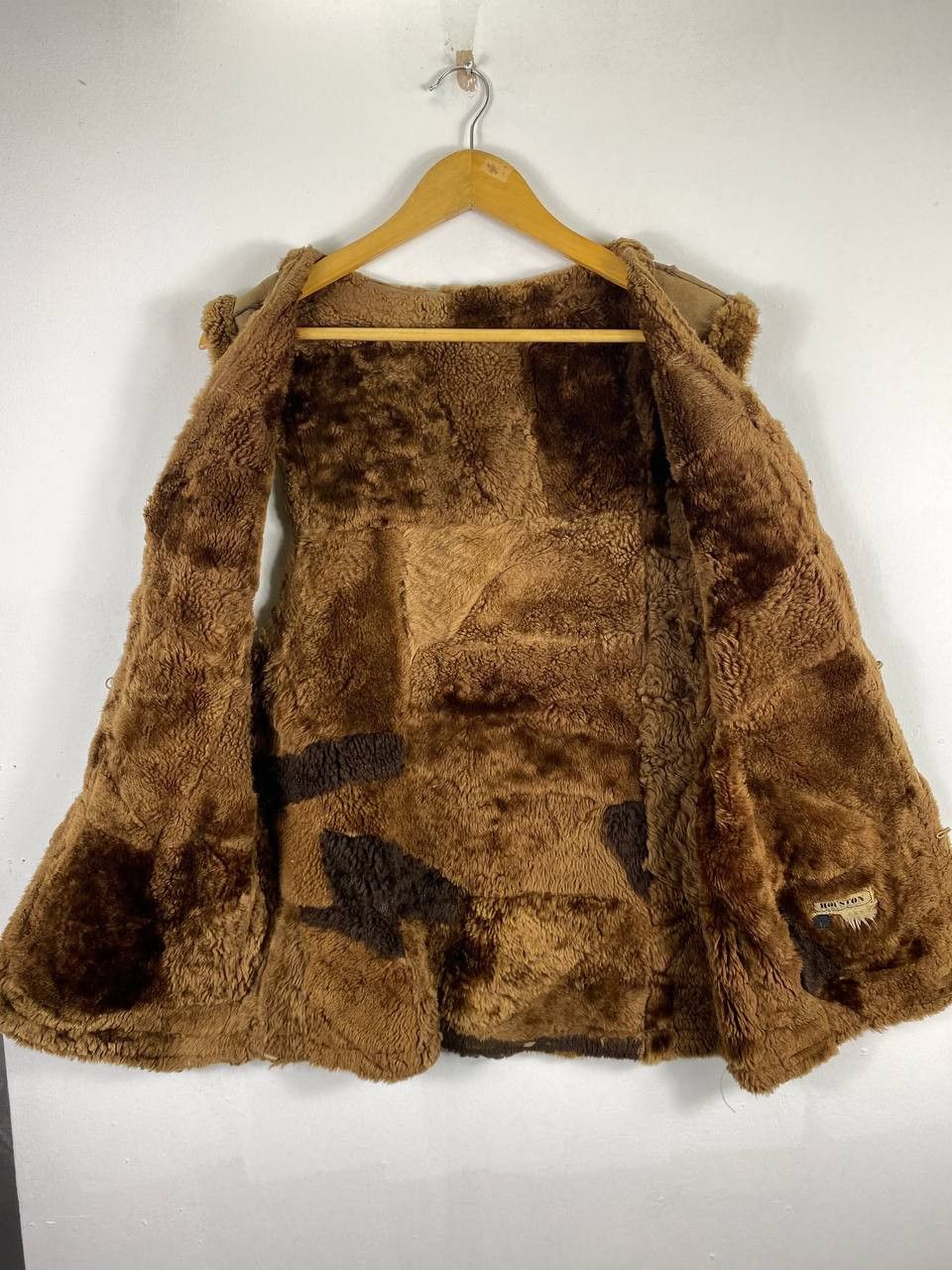 Leather houston leather patchwork vest fur lining nice design Size US L / EU 52-54 / 3 - 5 Thumbnail