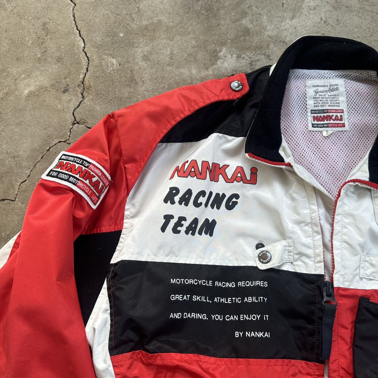 Japanese Brand Vintage 80s Nankai Motorcycle Jacket Japanese Brand Size US M / EU 48-50 / 2 - 3 Thumbnail