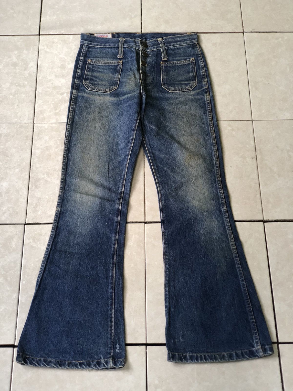 Big John × Japanese Brand × Vintage 🔥Vintage Japan BIG JOHN Bootcut Denim Size US 27 - 2 Thumbnail