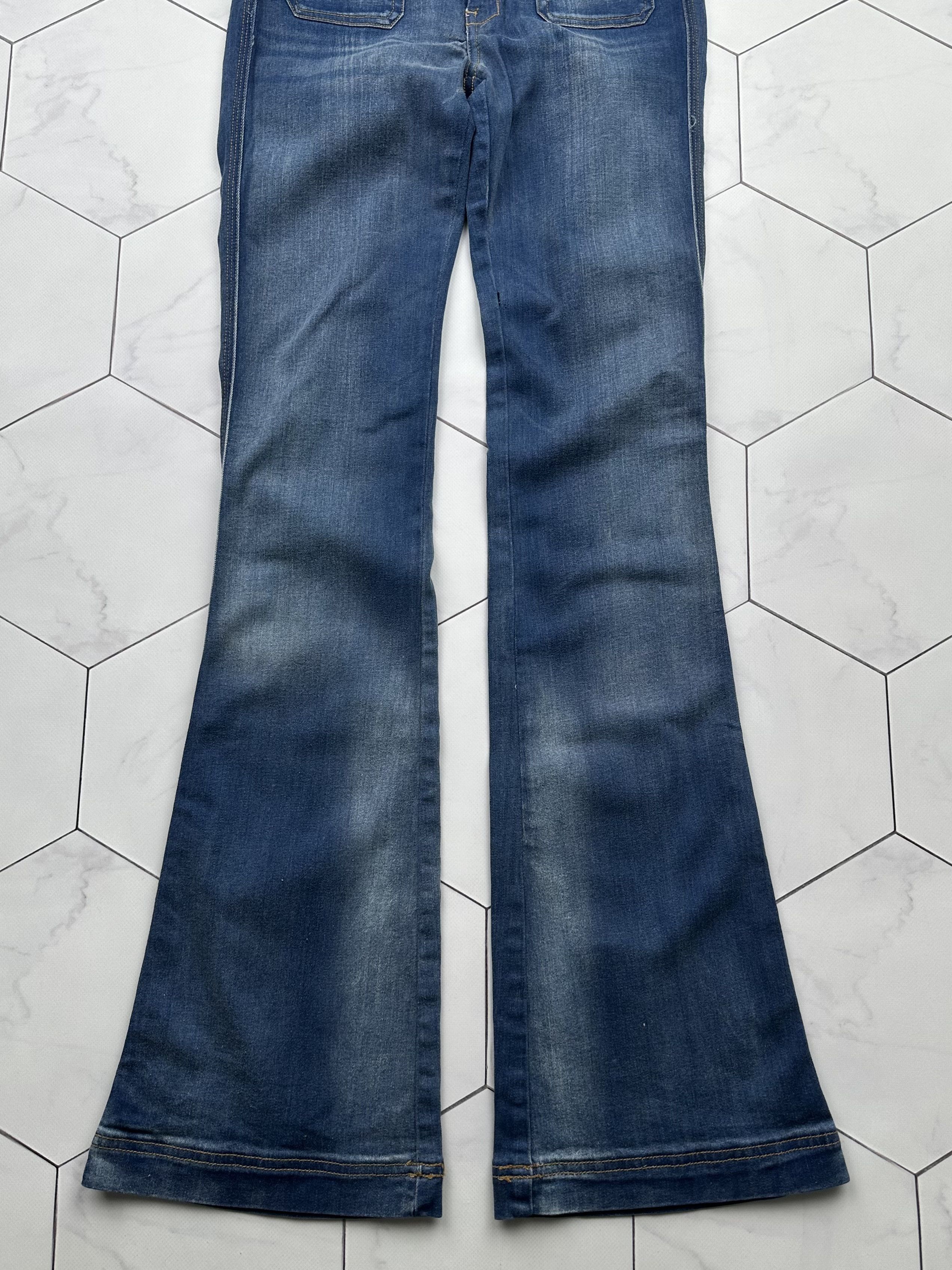 Japanese Brand Vintage Flare Jeans E2 Size 26" / US 2 / IT 38 - 3 Thumbnail